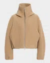 Canada Goose Chilliwack Hooded Wool Bomber Jacket In Brown