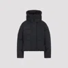 Canada Goose Cropped Puffer Jacket With Concealed Zipper In Black
