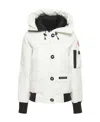 Canada Goose Womens Nrth Star White Chilliwack Hooded Woven-down Jacket In White