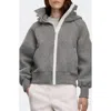 Canada Goose Chilliwack Kind Fleece Bomber In Gray
