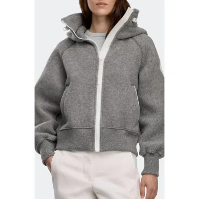 Canada Goose Chilliwack Kind Fleece Bomber In Gray