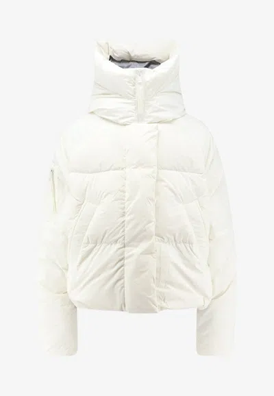 Canada Goose Chilliwack Logo Puffer Jacket In White