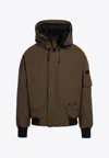 Canada Goose Chilliwack 625 Fill Power Down Hooded Bomber Jacket In Green