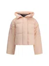 Canada Goose Insulated Hooded Quilted Long Sleeve Jacket In Pink