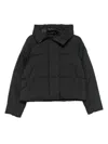 Canada Goose Hooded Long Sleeve Puffer Jacket In Black