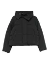 Canada Goose Hooded Long Sleeve Puffer Jacket In Black