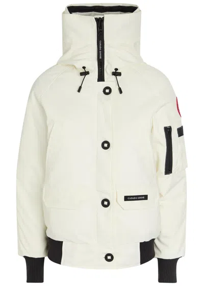 Canada Goose Chilliwack Quilted Hooded Nylon Jacket In White