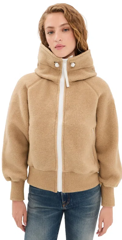 Canada Goose Chilliwack White Disc Fleece Bomber Ecru Beige