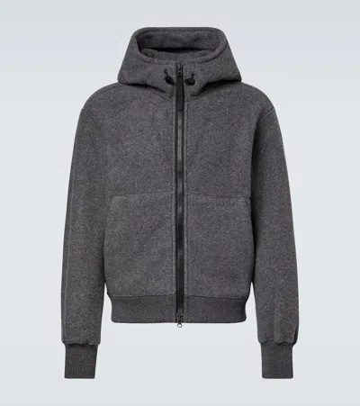 Canada Goose Chilliwack Wool And Lyocell-blend Fleece Zip-up Hoodie In Gray