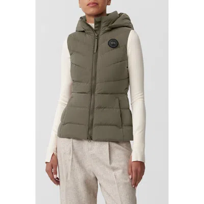 Canada Goose Clair 750 Fill Power Down Vest In Smokey Sage