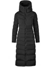Canada Goose Clair Long 750 Fill Power Down Puffer Coat In Black