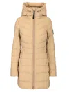 Canada Goose Clair Black Label Coat Coats Beige In Black
