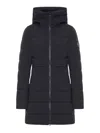 Canada Goose Clair Hooded Puffer Coat In Black