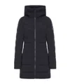 Canada Goose Midi Down Jacket Clair In Black