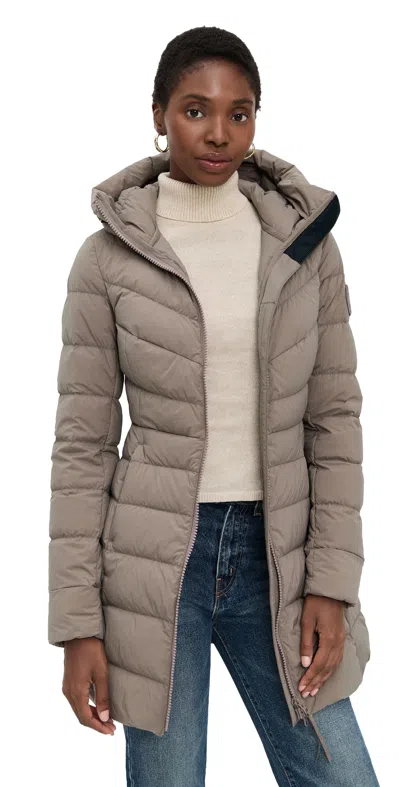 Canada Goose Clair Coat Taupe Grey In Gray