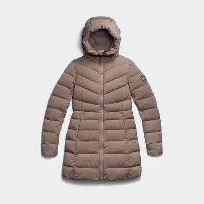 Canada Goose Clair Coat Tonal Label In Brown