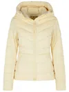 Canada Goose Hooded Long Sleeve Quilted Jacket In Neutral