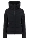 Canada Goose Black Clair Jacket Frontal Zip Closure In Black