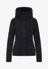 Canada Goose Black Clair Jacket Frontal Zip Closure In Black