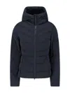 Canada Goose Black Clair Jacket Frontal Zip Closure In Blue