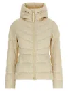 Canada Goose Hooded Long Sleeve Quilted Jacket In Neutral