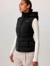 Canada Goose Rayla Belted Hooded Water Repellent 750 Fill Power Down Vest In Black