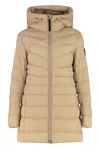 Canada Goose Clair Hooded Down Jacket In Brown