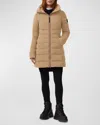 Canada Goose Clair Hooded Puffer Coat In Desert Sand