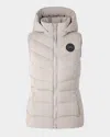 Canada Goose Clair Hooded Puffer Vest In Lucent Rose