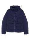 Canada Goose Womens Future Dusk Clair Hooded Stretch-woven Down Jacket In Blue
