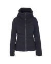 Canada Goose Black Clair Jacket Frontal Zip Closure In Blue
