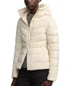 Canada Goose Clair Hooded Down Puffer Jacket In Linen