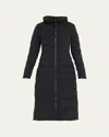 Canada Goose Long Down Jacket Clair In Black