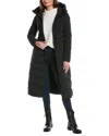 Canada Goose Clair Long Coat Black Label Slim Fit Coat In Black