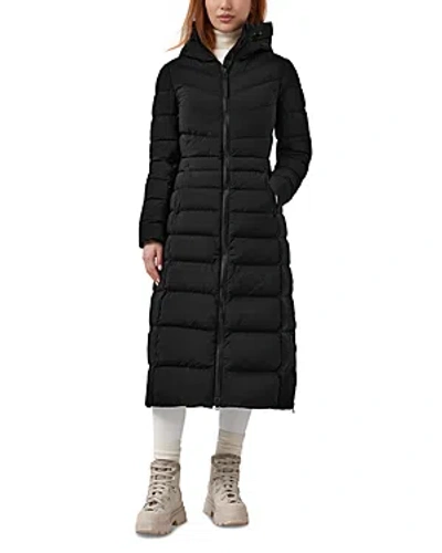 Canada Goose Clair Long 750 Fill Power Down Puffer Coat In Black
