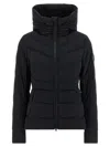 Canada Goose Black Clair Jacket Frontal Zip Closure In Black