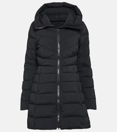 Canada Goose Women Clair Long Down Jacket In Black