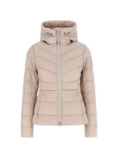 Canada Goose Clair Tonal Disc Chevron-quilted Jacket In Gray