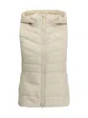 Canada Goose Women Sleeveless Jacket With A Removable Hood In White