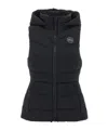 Canada Goose Quilted Hooded Sleeveless Gilet In Black