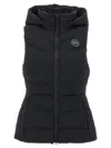 Canada Goose Quilted Hooded Sleeveless Gilet In Black