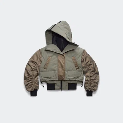 Canada Goose Claremont Bomber Tonal Label In Gray