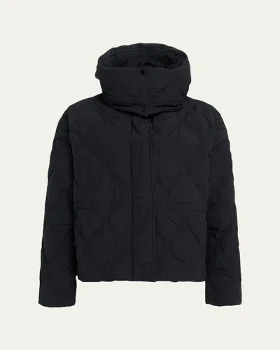 Canada Goose Claremont Hooded Down Bomber Jacket In Black