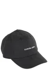 Canada Goose Classic Black Baseball Cap With Embroidered Logo In Black