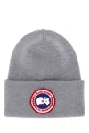Canada Goose Classic Grey Hat With Structured Crown And Curved Brim In Gray