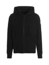 Canada Goose Hooded Sweater With Front Pockets And Ribbed Cuffs In Black