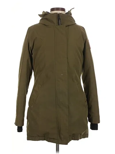 Pre-owned Canada Goose Coat In Green