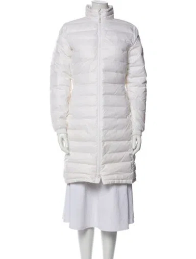 Pre-owned Canada Goose Coat In White