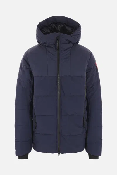 Canada Goose Hooded Down Jacket In Atlantic Nvy