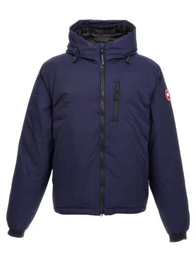 Canada Goose Lodge Hoody Down Jacket In Blue